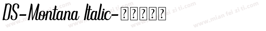 DS-Montana Italic字体转换